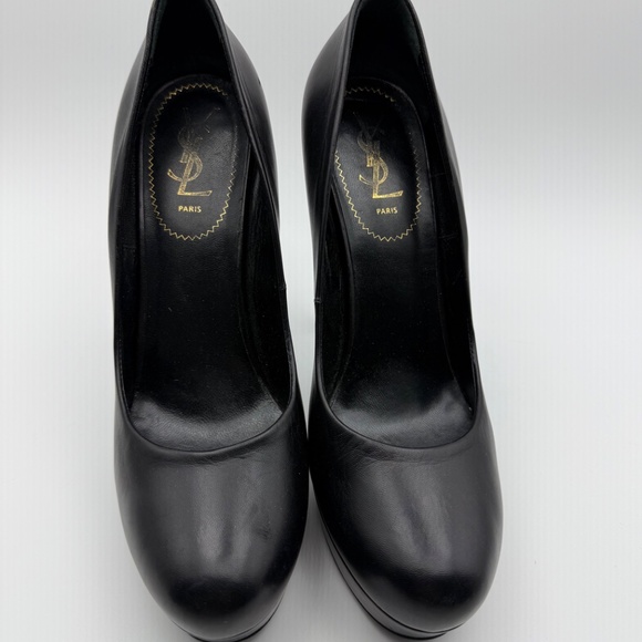 YSL PLATFORM ROUND TOE PUMPS SIZE 40.5 - Picture 4 of 6